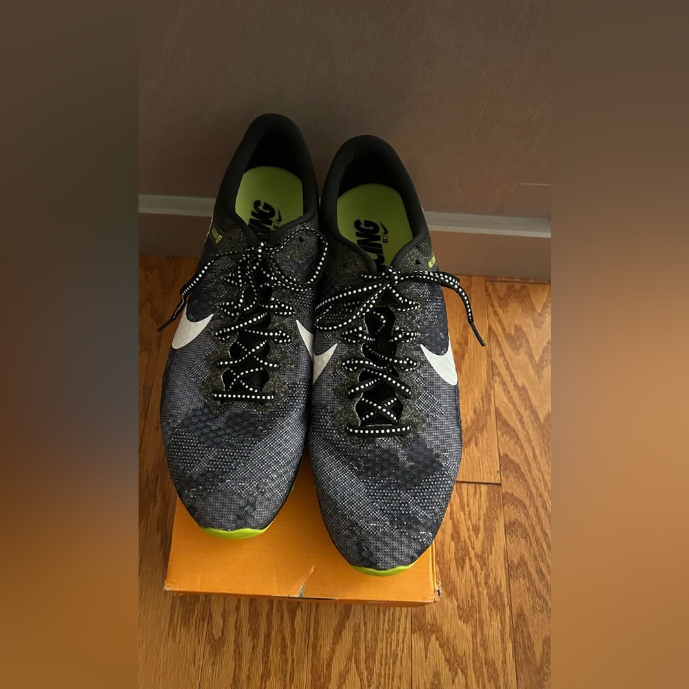 Size 11 Men Nike Zoom Rival XC Black/Gray Track Shoe's Spikes - Picture 4 of 7